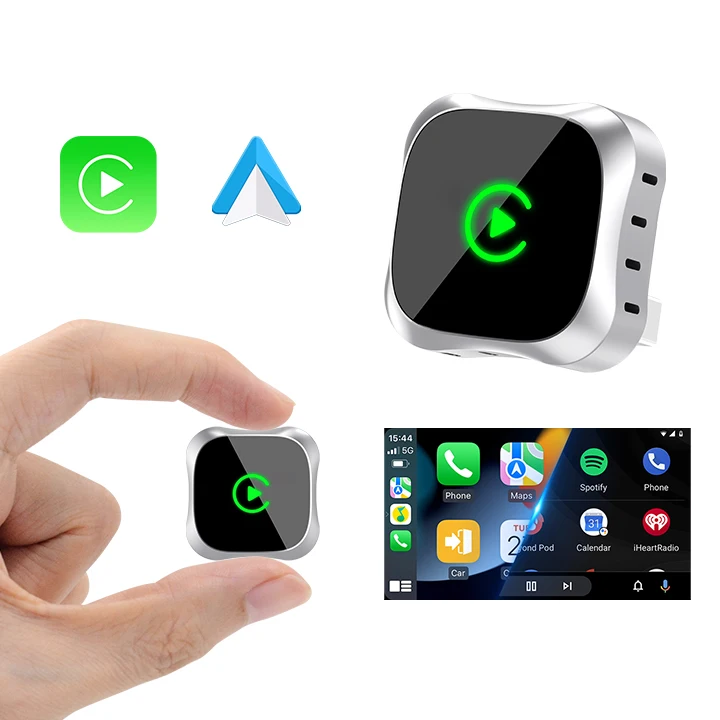 

Прямые продажи от производителя: Беспроводной адаптер CarPlay, 2-в-1 для Android Auto (проводной в беспроводной), для подключения CarPlay в автомобиле.