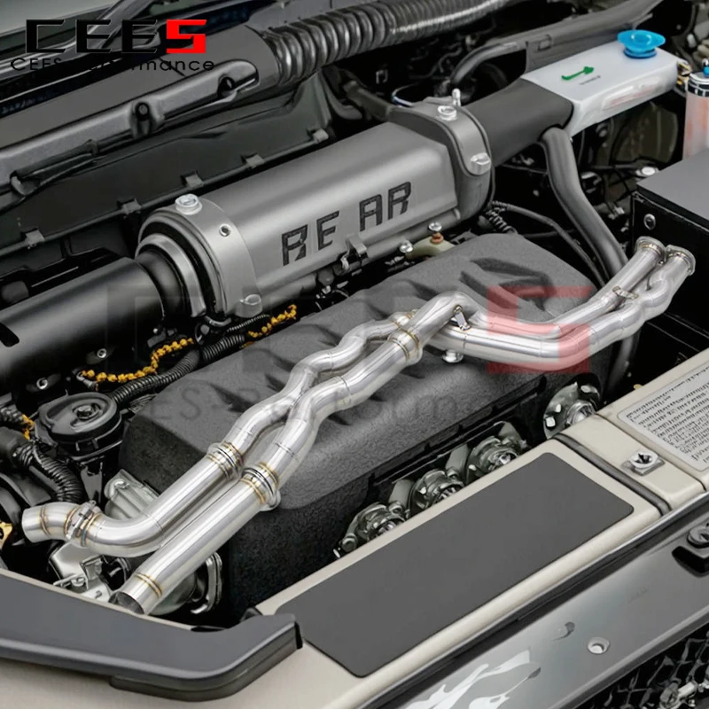 

cees 2020-2024 X Midpipe 2.5" Equal Length for BMW M2C M2 Competition F87 S55 3.0T Upgrade SS304 63mm Exhaust Middle Pipe