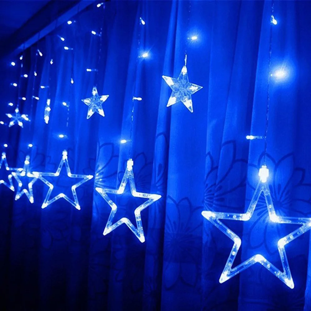 1PC High Light Romantic Stars Indoor LED Holiday Decoration Curtain Light