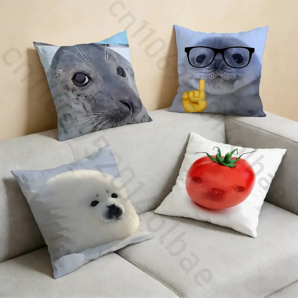 

Seal Sea Cute pillow cover living room sofa cushion cover bedroom room bed pillow cover home decoration