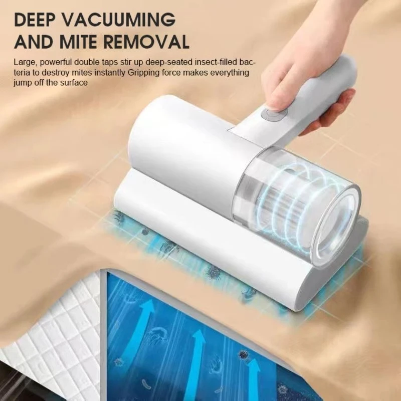 2023 New Xiaomi Mite Remover Brush for Home Bed Quilt UV sterilization disinfection Vacuum Cleaner 10000PA cyclone Suction