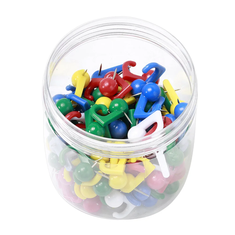 100Pcs Colorful Sofa Cushion Fixator Map Pin Plastic Push Pin Creative Multi Color Locating Nail for Home Office