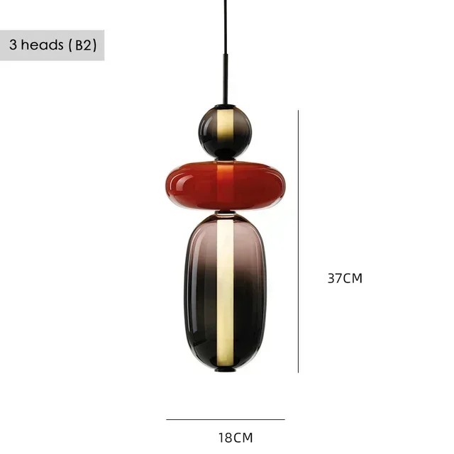 Nordic Gekleurde Snoep Hanglampen Koffiewinkels Restaurants Kunst Glazen Hanglampen Decoratieve Bar Verlichtingsarmaturen