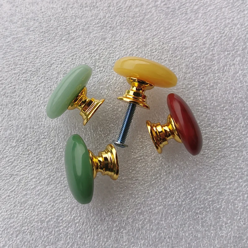 Simple Solid-color Crystal Furniture Handles Zinc Alloy Cabinet Pulls Irregular Drawer Handles Wardrobe Door Knobs