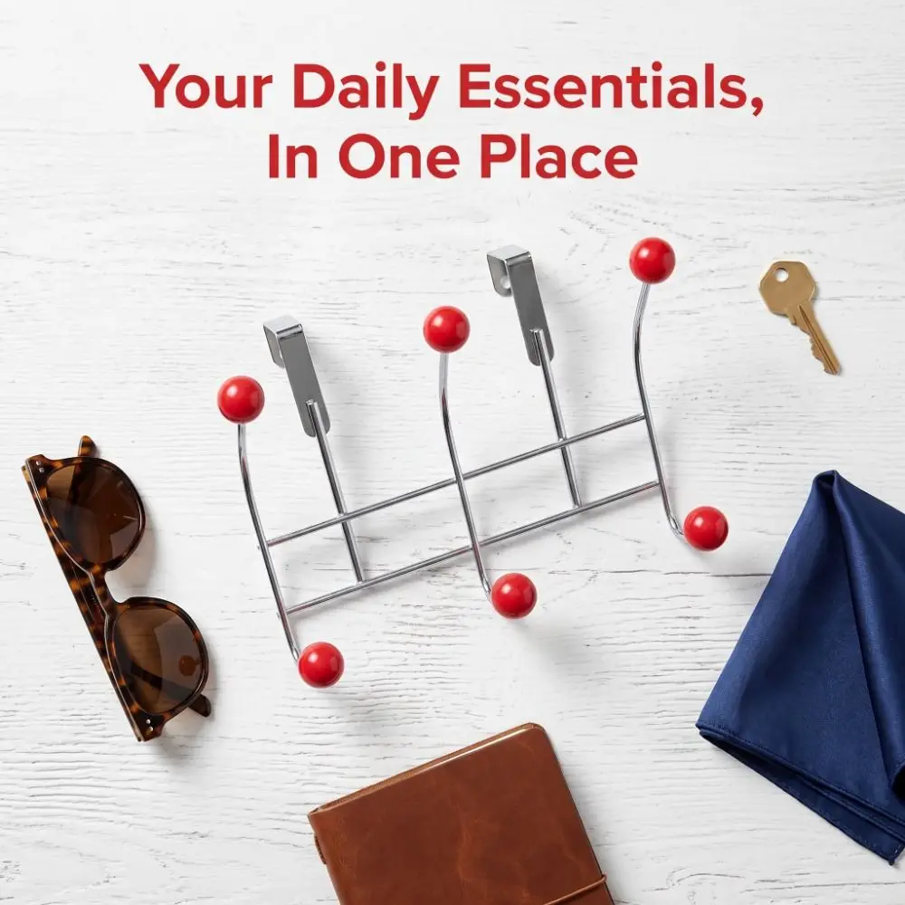 Home Decoration Space-Saving Door Rear Hook Easy Installation No Drill Wall-Mounted Hook Portable Elegant Storage Hook Door