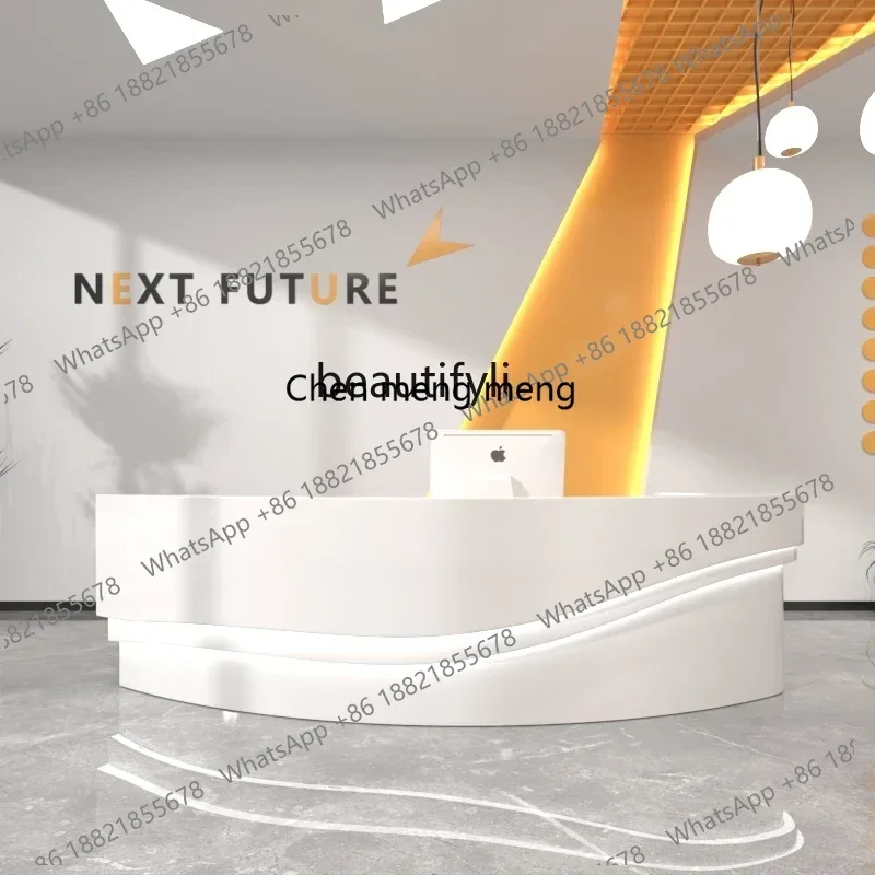 H134 New arrive Modern Company Exhibition Hall Beauty Salon Front Desk Reception Shop Cashier Hotel Sales Department Bar Counter