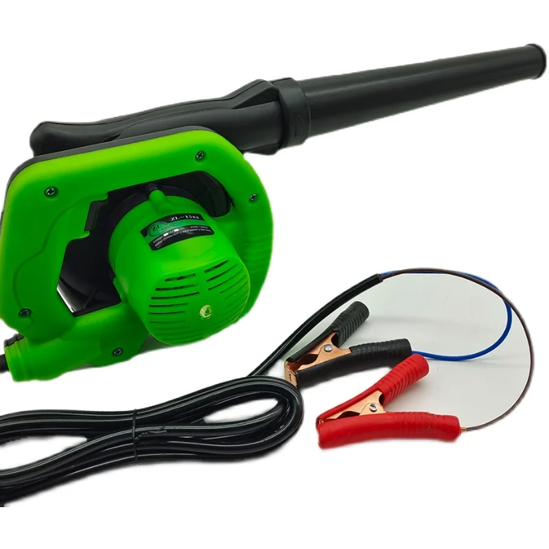 

Electric hair dryer small blower 12V dust collector high power outdoor battery 24V soot blower excavator