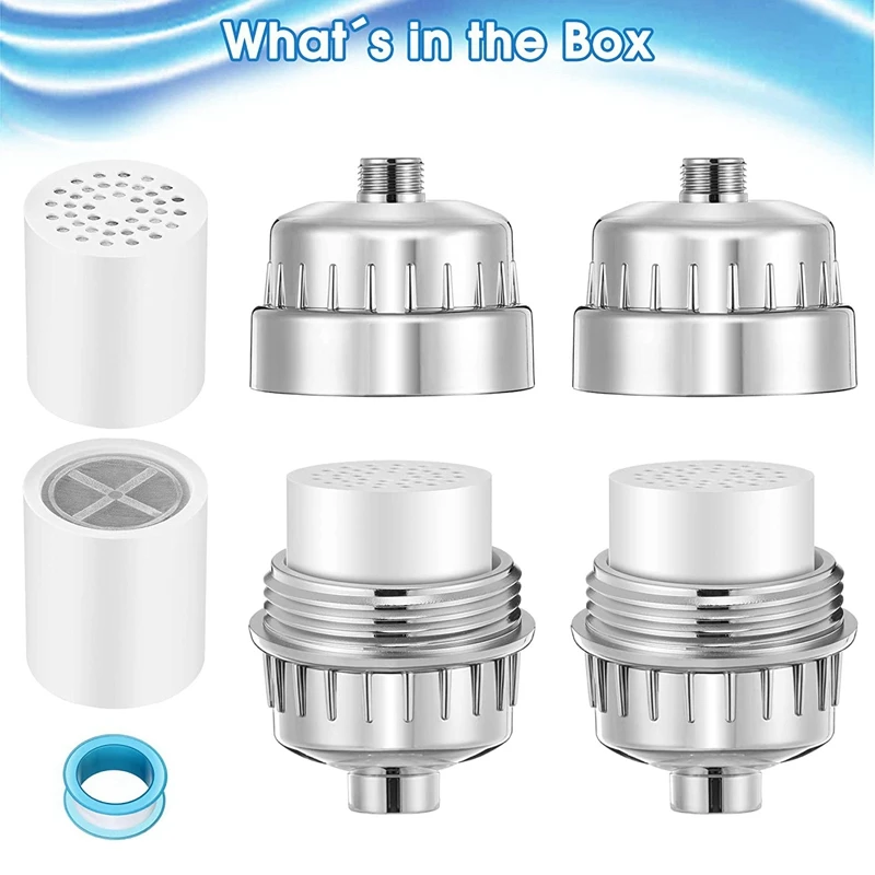 مرشحات رأس الدش مرشح رأس الدش مع 8 خراطيش بديلة للمياه الصلبة