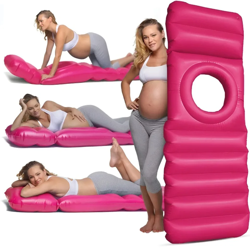 Stomach Sleeping Prenatal Massage Belly Pregnancy Yoga Pregnancy Air Mattress Inflatable Pregnancy Pillow With Belly Hole Hot