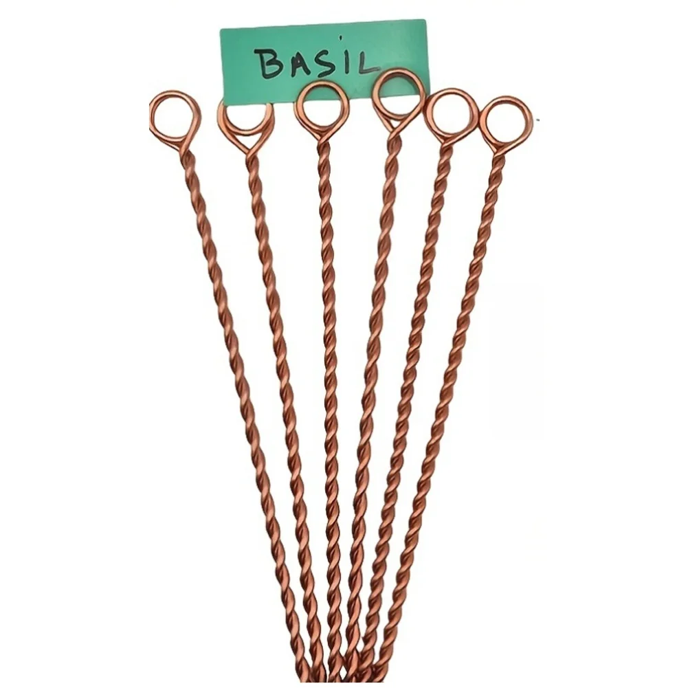 6/10pcs Copper Electroculture Plant Stakes For Outdoor Garden Growth Energy Vegetable Flower Care Accessories