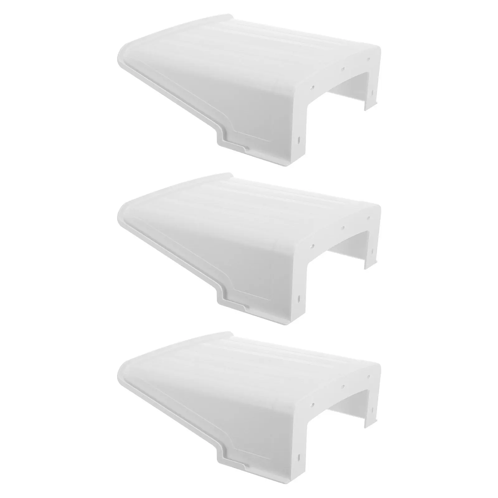 3Pcs Security Camera Rain Protector Outdoor Weatherproof Cover Uv Resistant Plastic Housing for Bullet Dome Cameras Easy Install