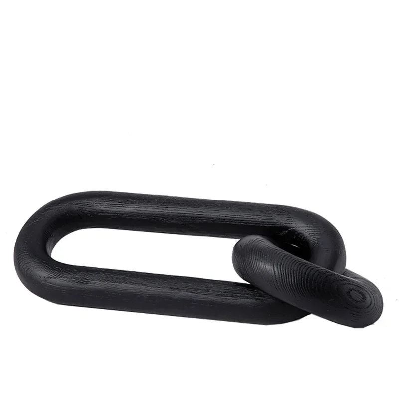 

Buckle ornaments, creative geometric chain resin crafts, model room combination side cabinet accessories