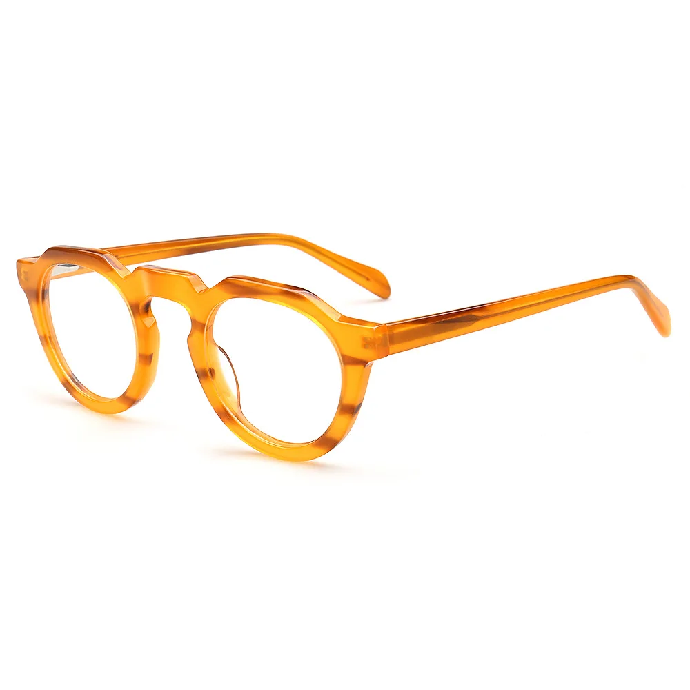 

Fashion New Tortoise Acetate Glasses Frame for Men Myopia Reading Custom Prescription Eyeglasses Vintage Women Optical Eyewear