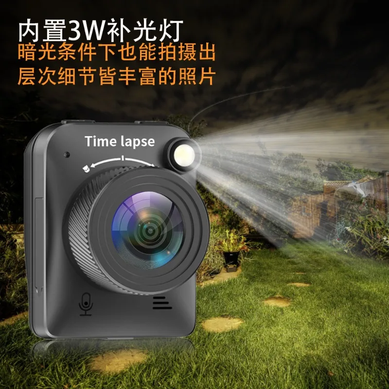 4K time-lapse camera, low-light full-color night vision, security recording, construction site time-lapse camera