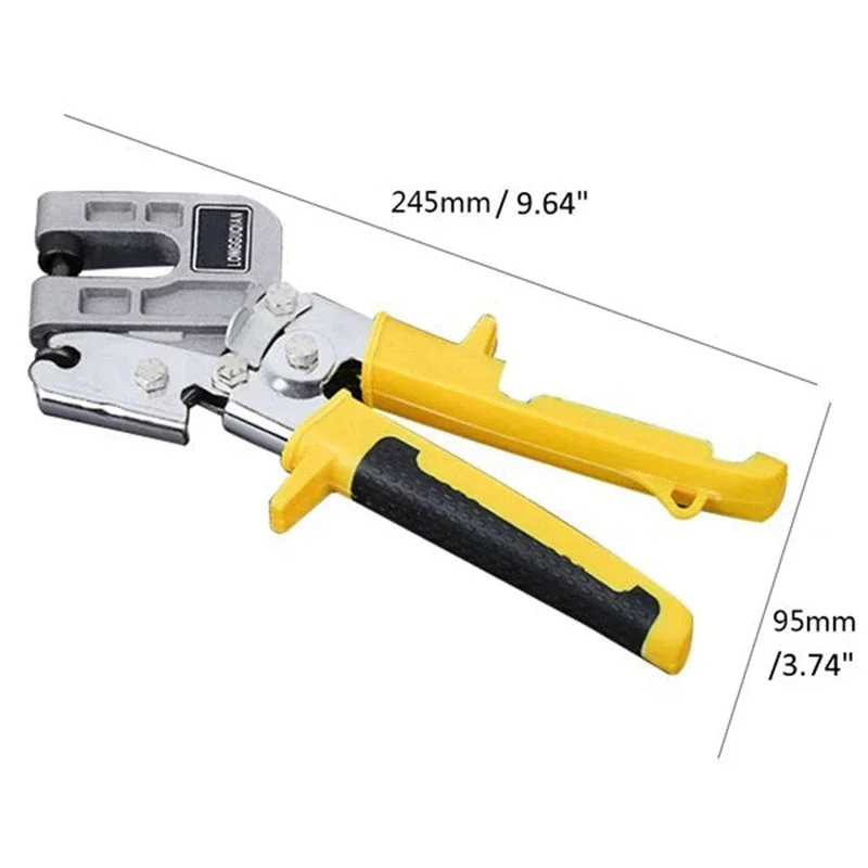 Aluminum Alloy Ceiling Punching Pliers Portable Metal Stud Crimper Plaster Drywall Tools Flat Hole Keel Riveting Clamps