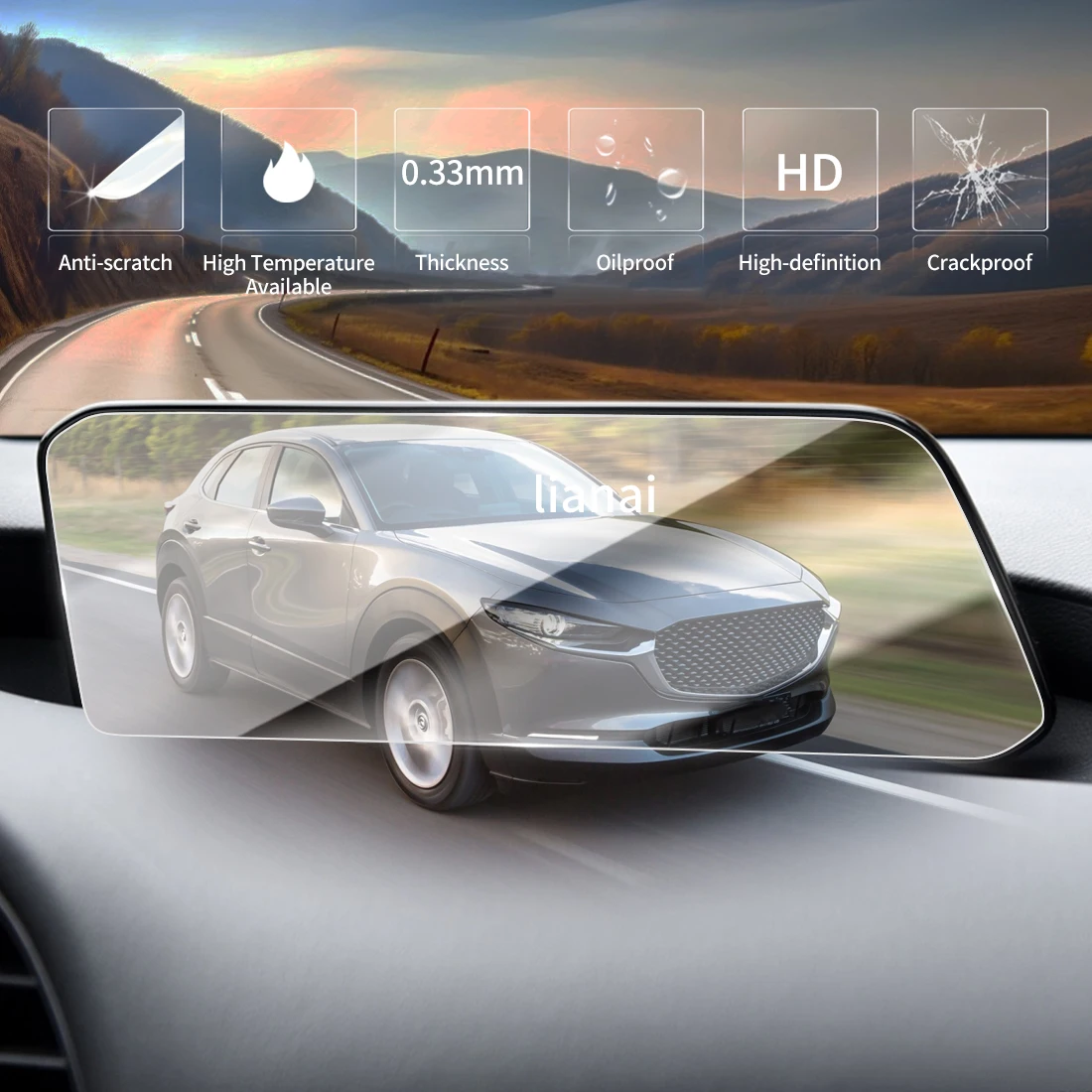 ฟิล์มกันรอยหน้าจอสำหรับ Mazda  - Interior Design Hd บทวิจารณ์และราคา