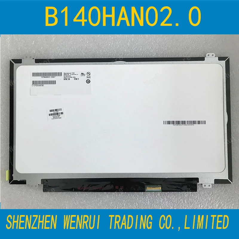 

14.0inch B140HAN01.2 LP140WF1 SPB1 B140HAN01.3 B140HAN02.0 B140HAN01.1 for Lenovo Thinkpad L440 T440 Screen 1920 X1080 Ips Edp