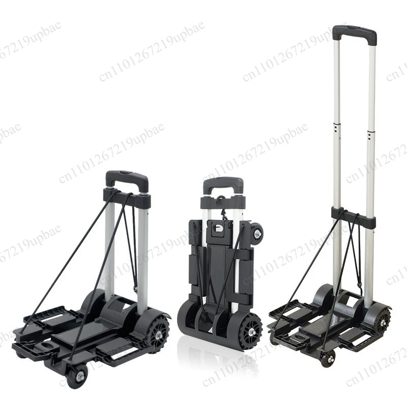 Folding Portable Pulling Trolley Cart, Household Luggage Trailer, Shopping Handcart for Stall Use, Wholesale