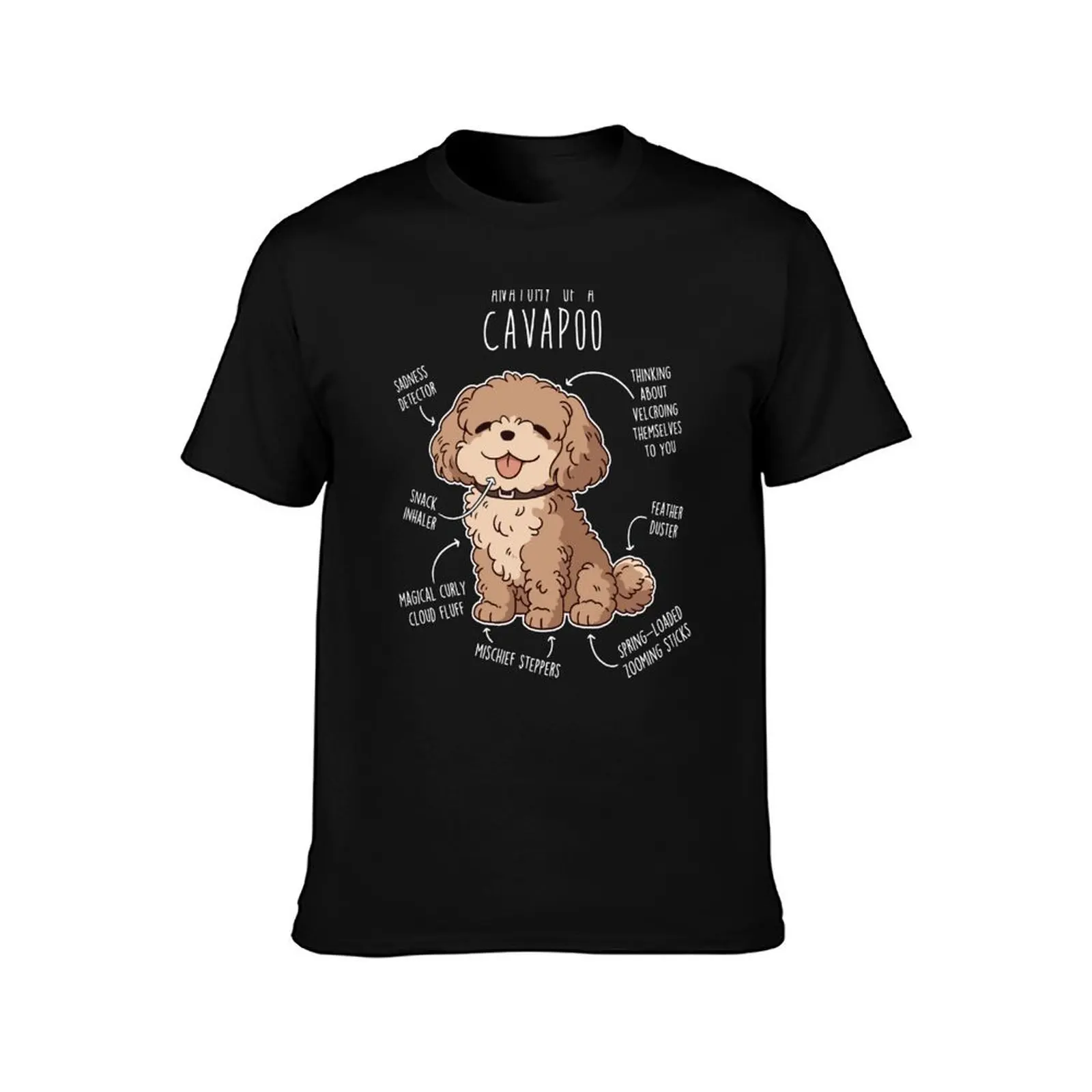 Cavapoo Dog Anatomy T-Shirt new edition oversized t shirt designer shirts workout shirts for men