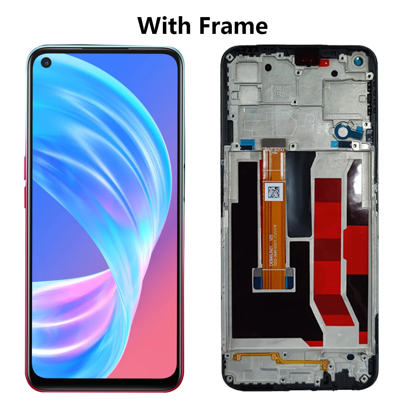 Original For Mobile Phone Oppo A73 5G CPH2161 With Frame  LCD Display Touch Screen Digitizer Assembly Replacement Repair Parts