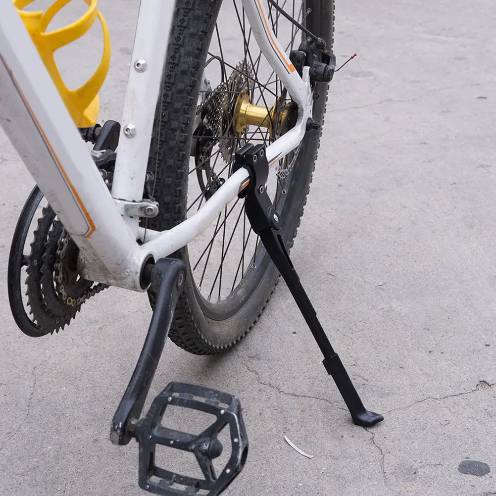 Professional Bike Kickstand Adjustable Aluminum Alloy Sidestay for 22-27 Inch Wheel Bicycle Parking Rack Support Side Foot