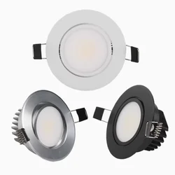 Anti-glare Led Downlights Dimmable AC220V 110V Recessed Led Ceiling Light Aluminum COB CEIL LIGHT Spot lamp
