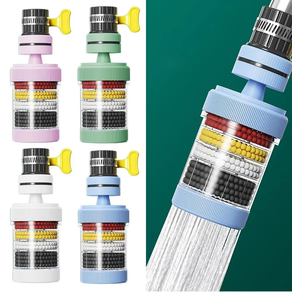 360 °   Filtro per rubinetto girevole a 6 strati Lavello Accessori per il bagno Estensori per rubinetti Strumento da cucina per filtrazione gorgogliatore