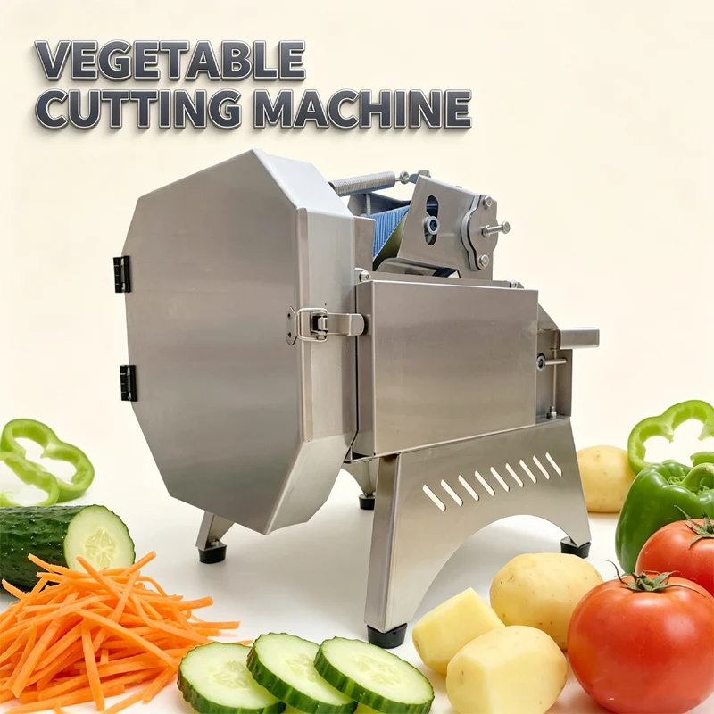 Portable Wide Feed Inlet Electric Scallion Cutter Support Slicing Shredding Segmenting For Home Commercial Kitchen Vegetable Cut