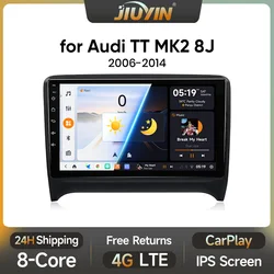 JIUYINCar Radio For Audi TT MK2 8J 2006 - 2014  Android 13 wireless CarPlay Android Auto car intelligent systems 2din DVD