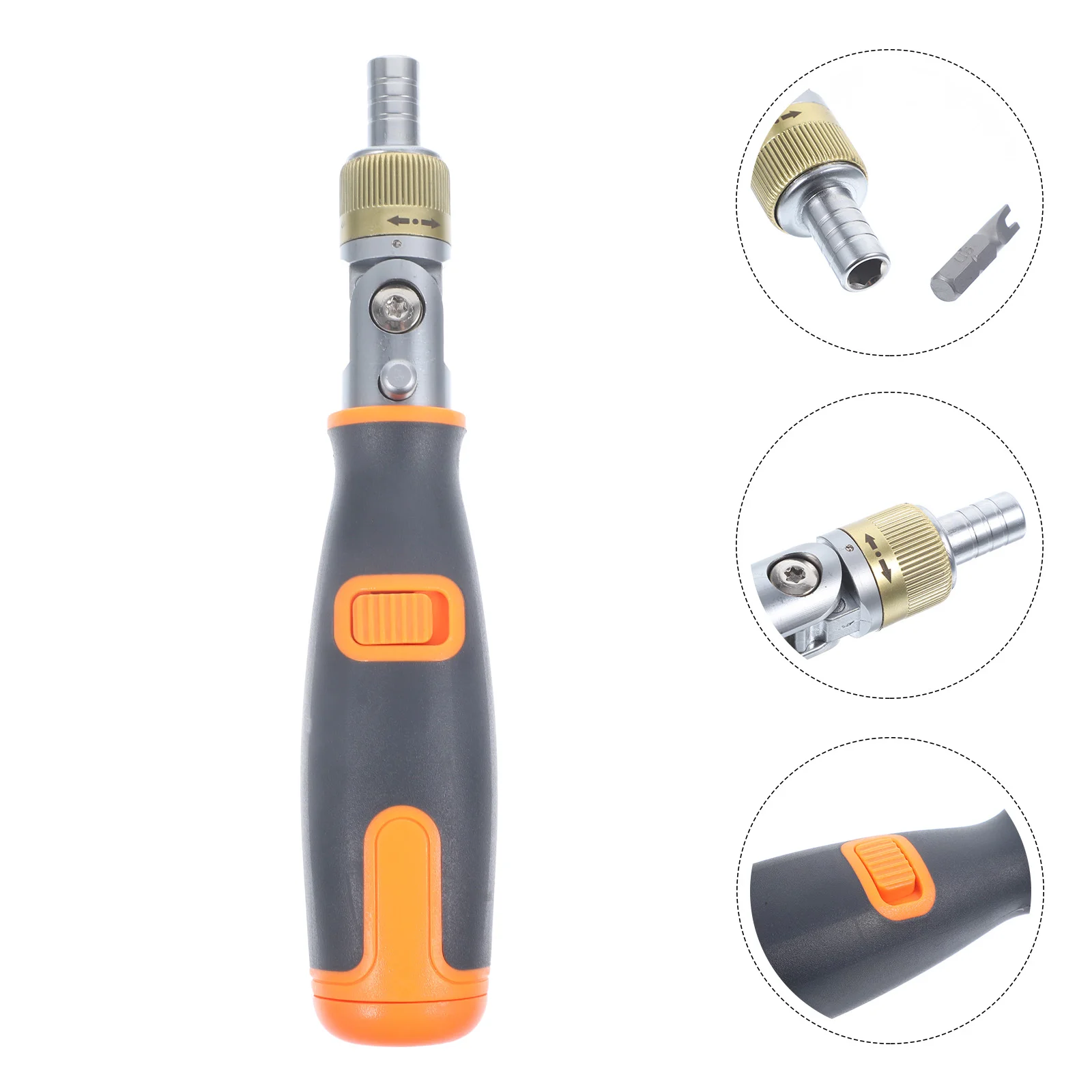 

Ratchet Screwdriver Precision Electric Cordless Manual Ratcheting Repair Tool Chrome Vanadium Alloy Steel Multi-angle