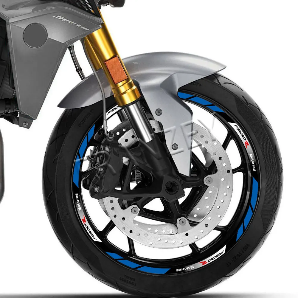 Pegatina reflexiva para rueda de motocicleta, calcomanías de cubo, cinta decorativa a rayas, impermeável, F900R, f900 r