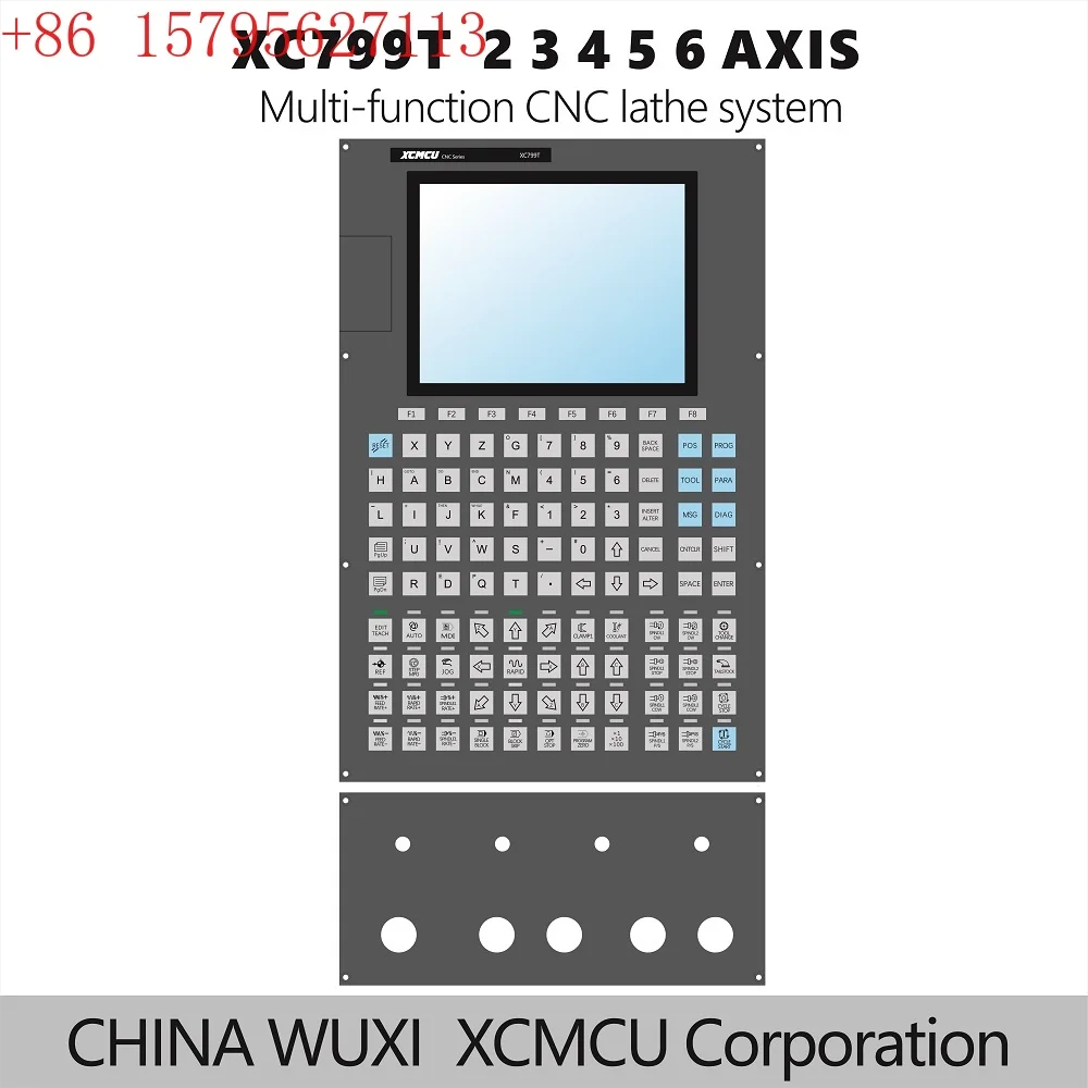 XCMCU XC799T Sistema de torno CNC multifunción de 2/3/4/5/6 ejes FANUC G-code