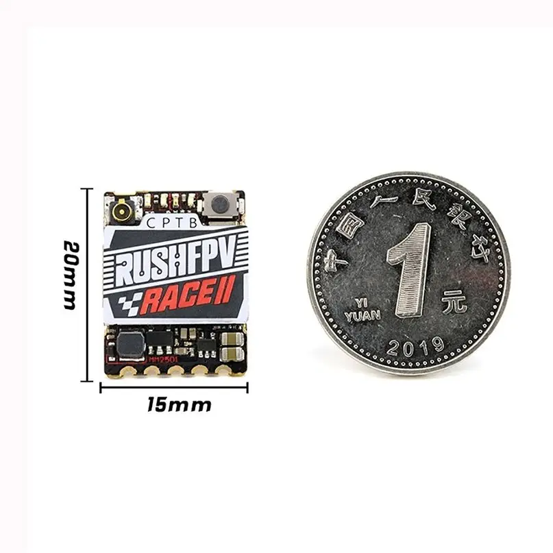 RUSHFPV RUSH Tank II Ultimate VTX 5.8G 48CH RaceBand Pitmode 25mW 200mW 500mW 800mW Adjustable FPV VTX 2-8S for RC Racing Drone