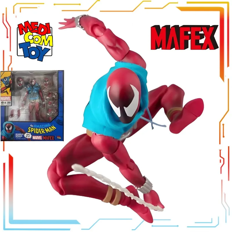 

Игрушка Medicom Готовый продукт Подвижная фигурка MAFEX Человек-паук Багровый Человек-паук Riley 2.0 Игрушки Модель Фестивальный подарок для мальчиков