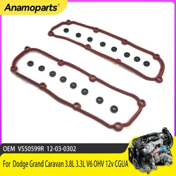 VS50599R Engine Valve Cover Gasket Set replace 04-11 for Dodge Grand Caravan 3.8L 3.3L V6 OHV 12v CGUA