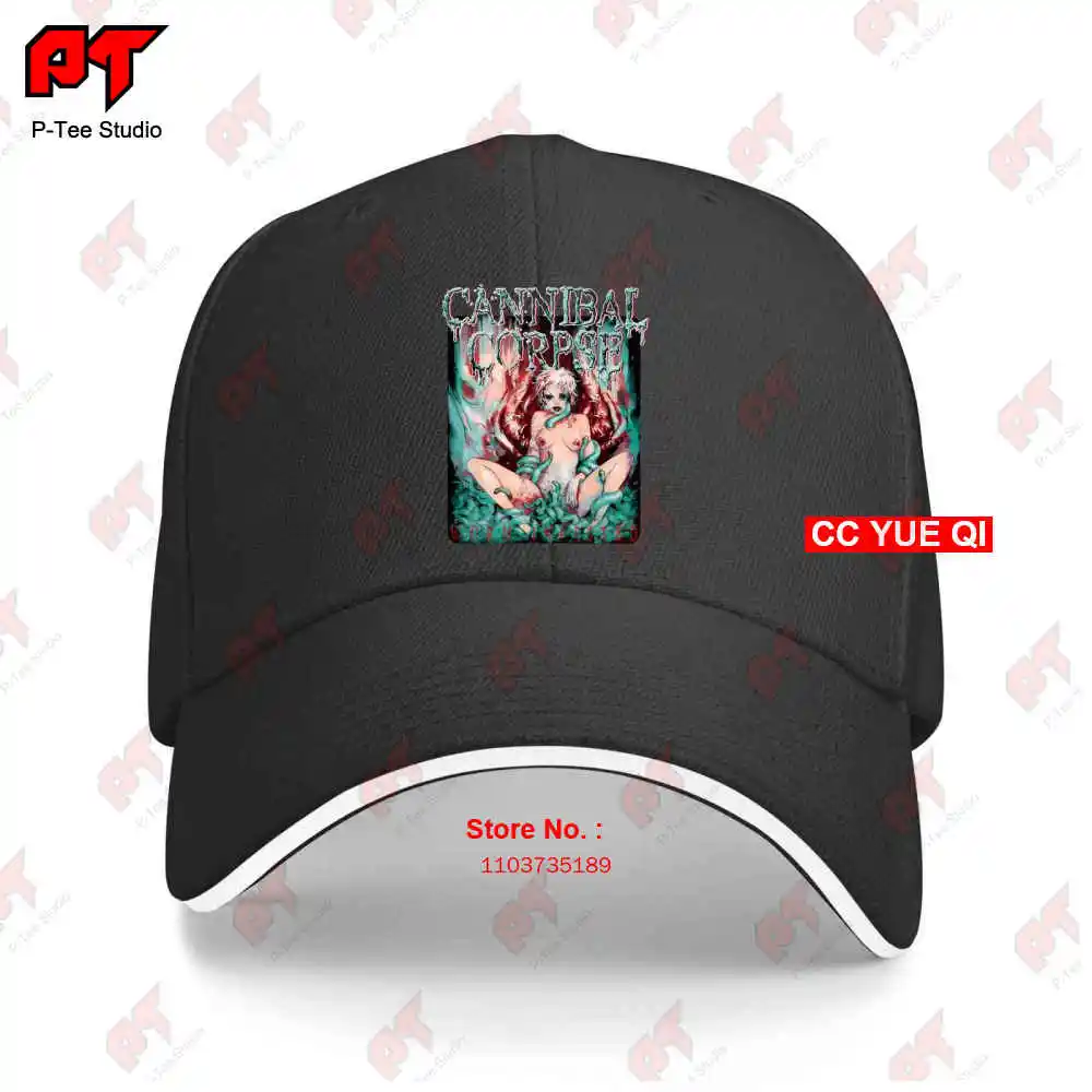 Vintage 2002 Cannibal Corpse Worm Infested Death Metal Band Baseball Caps Truck Cap 647N