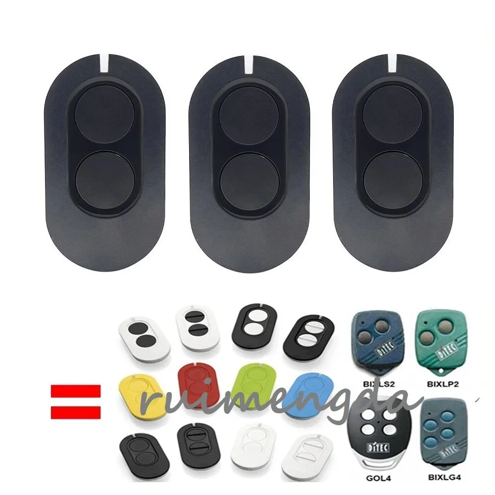 

3PCS DITEC Entrematic ZEN 2 ZEN4 ZEN2W ZEN4W Gol4 BIXLG4 BIXLP2 BIXLS2 433MHz Rolling Code Transmitter Command