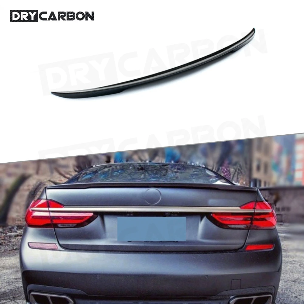 

For 7 Series Carbon Fiber Rear Spoiler Boot Wing P Style for BMW F01 F02 G11 G12 740i 750i 760i Sedan Spoiler 2009-2018 Car FRP