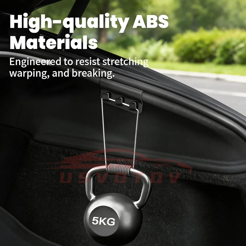 Für Tesla Model Y YL Juniper: Haken für den Kofferraum, Sitzknopf, Halter für Einkaufstaschen, Regenschirmhalter, Aufbewahrungszubehör. – Detail 3