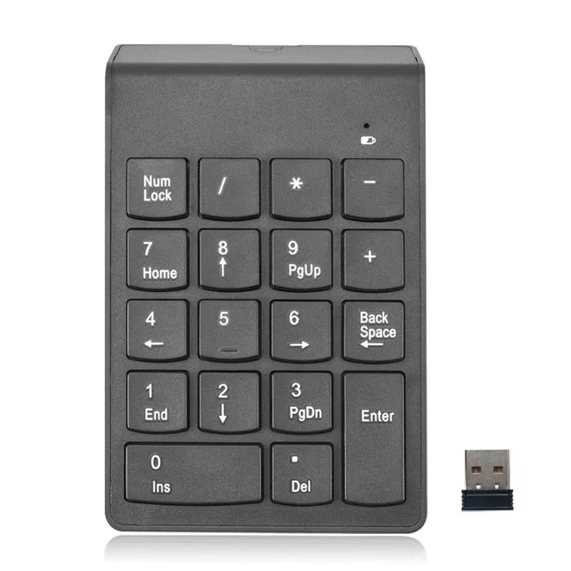 18 Keys Numpad 2.4G Wireless Numeric Keyboard Mini Keypad Mechanical Feel 18-key