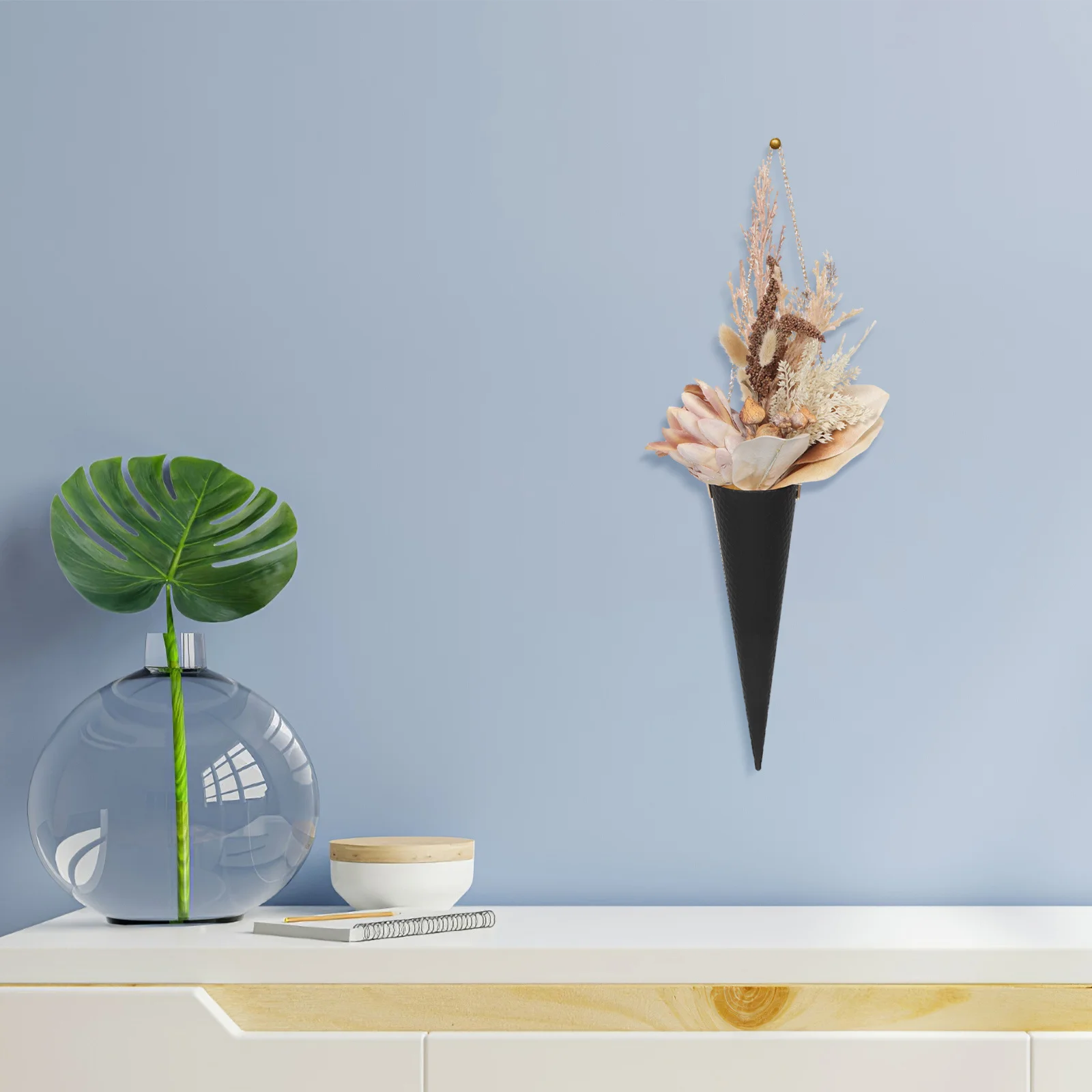 4 قطع صندوق زهور على شكل مخروطي مقاوم للماء حامل تغليف باقة محمول لتغليف الزهور الإبداعية للمناسبات الخاصة