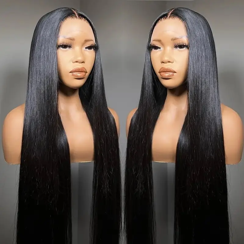 Rosabeauty 30 40 Inch 13x6 Straight Lace Front Wig Human Hair 13X4 Frontal Wigs 250% For Women