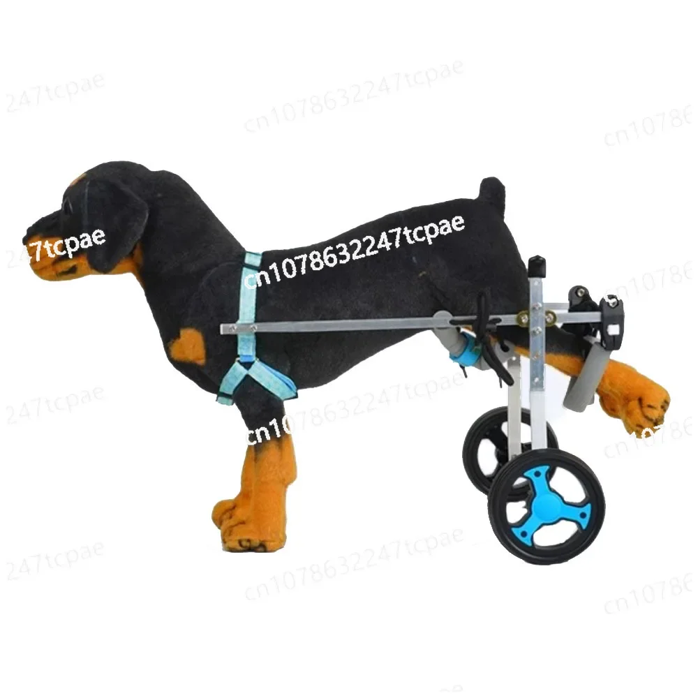 Full Support Dog Wheelchair 4 Wheels Small/Medium Pet Trolley For Dogs Light Weight Metal Disabled Rehabilitation Assist Cart