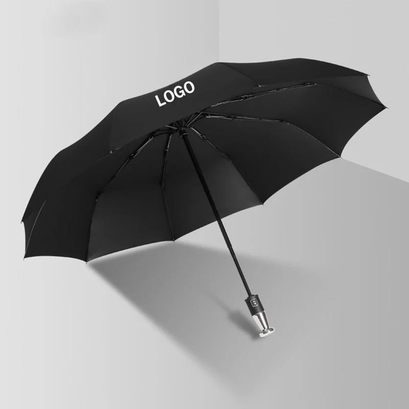 Personality Car Logo Umbrella Automatic Male Female Rainproof Windproof Sun UV Parasol For MERCEDES BENZ BMW AUDI MAYBACH MINI