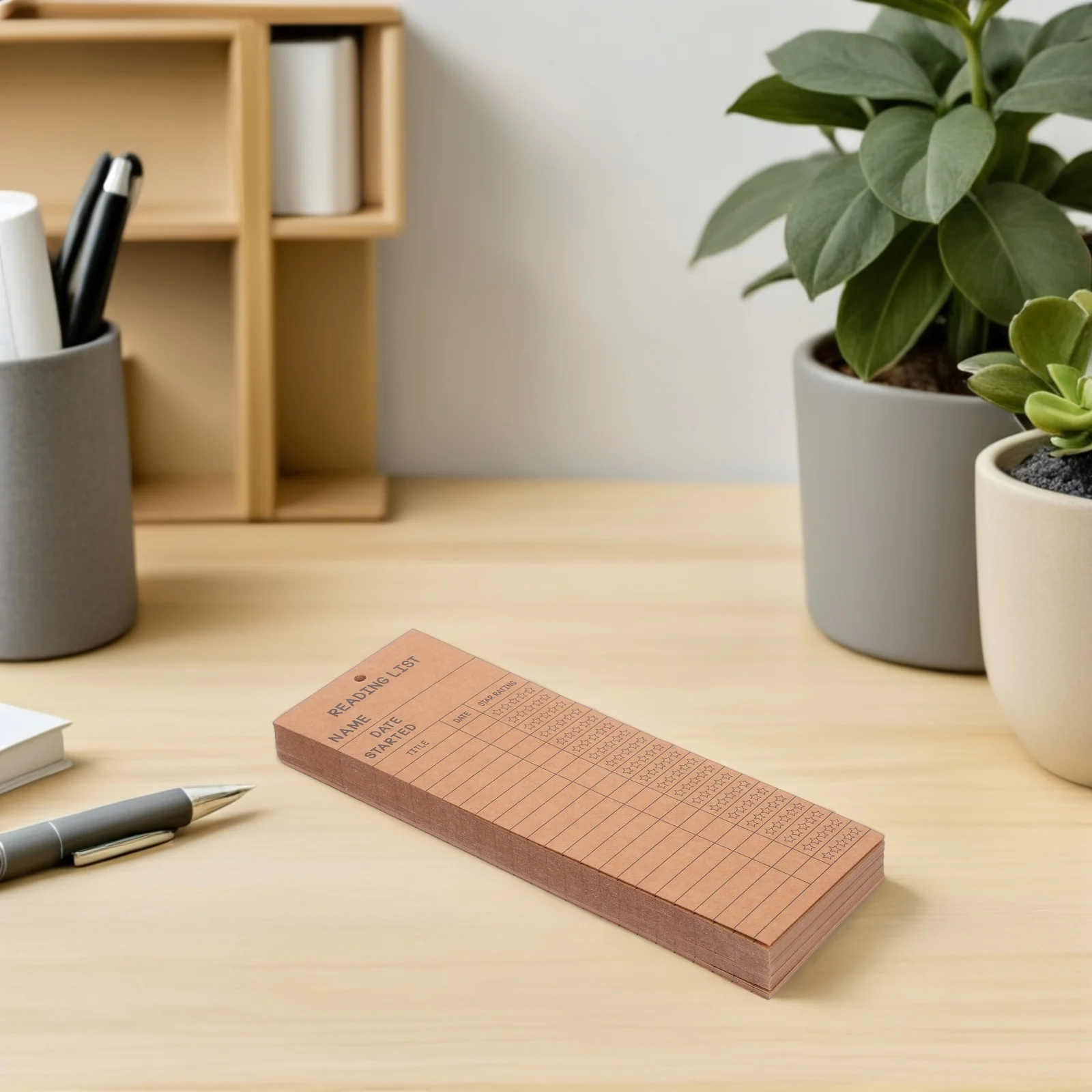 50 قطعة من الإشارات المرجعية للقراءة متعددة الاستخدامات للفصول الدراسية والمكتبات وأعياد الميلاد - أوراق مرجعية ورقية عادية مع أقسام للعنالم