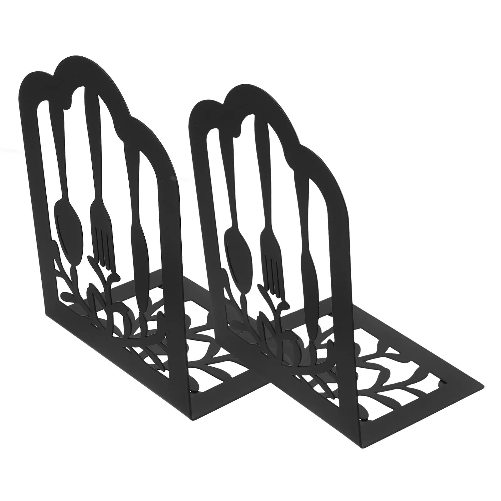 Fermalibri Supporto per mensola in ferro Organizzatore decorativo in metallo Contiene libri File Riviste Home Office Aula Uso della biblioteca