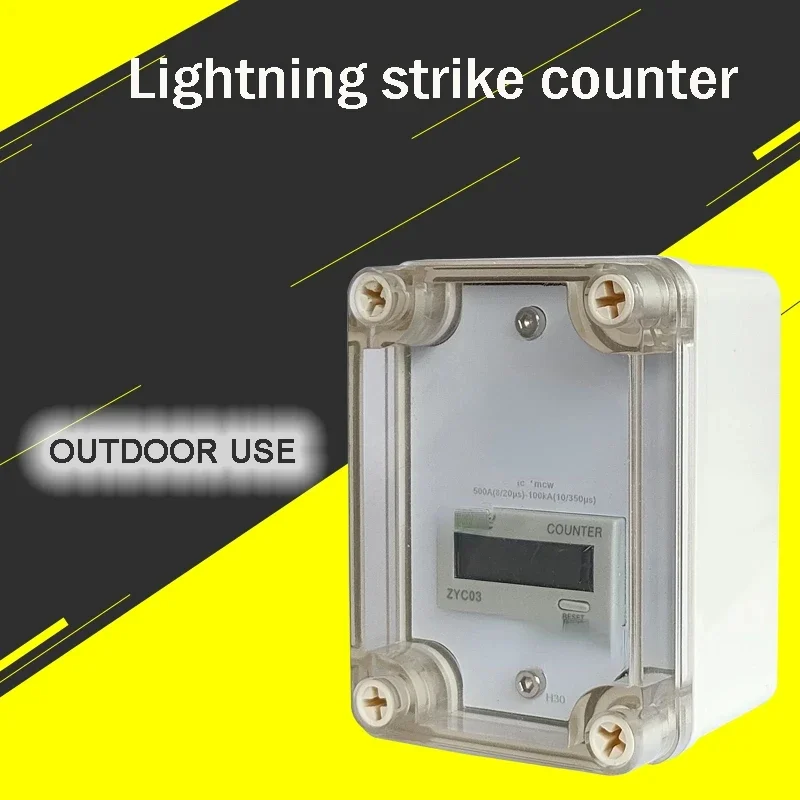 6digits outdoor direct thunder lightning strike counter