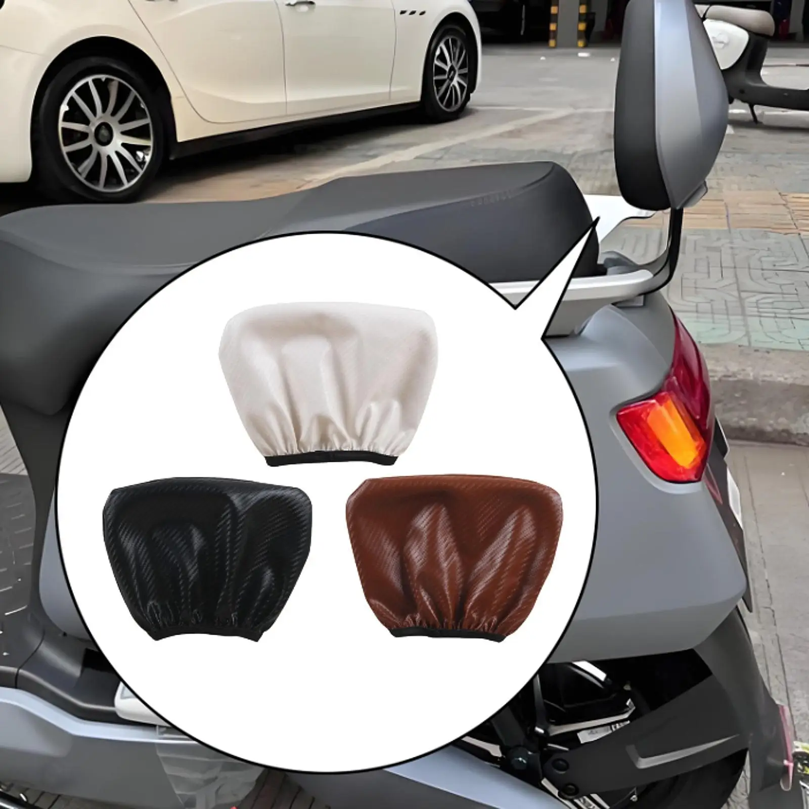 غطاء مسند الظهر للمقعد الخلفي، مساند ظهر متسابق، غطاء حماية عالمي مرن مقاوم للمطر لمسند الظهر للدراجة الكهربائية