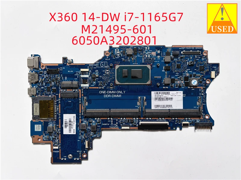 

Материнская плата ноутбука M21495-601 6050A 3202801 ДЛЯ HP X360 14-DW i7-1165G7 SRK02 Полностью протестировано и работает отлично