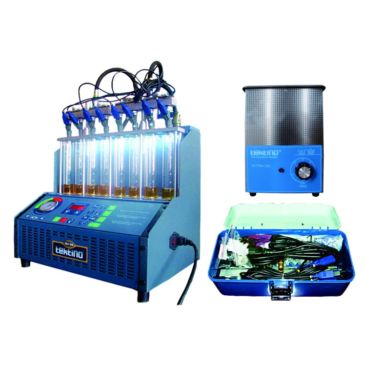 Tektino INJ-8B 8 Cylinders Fuel Injector Cleaning Machine For Gasoline Engines for Automotive Repair Clean Service